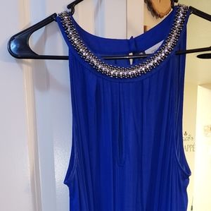 Royal Blue Jennifer Lopez long dress size L